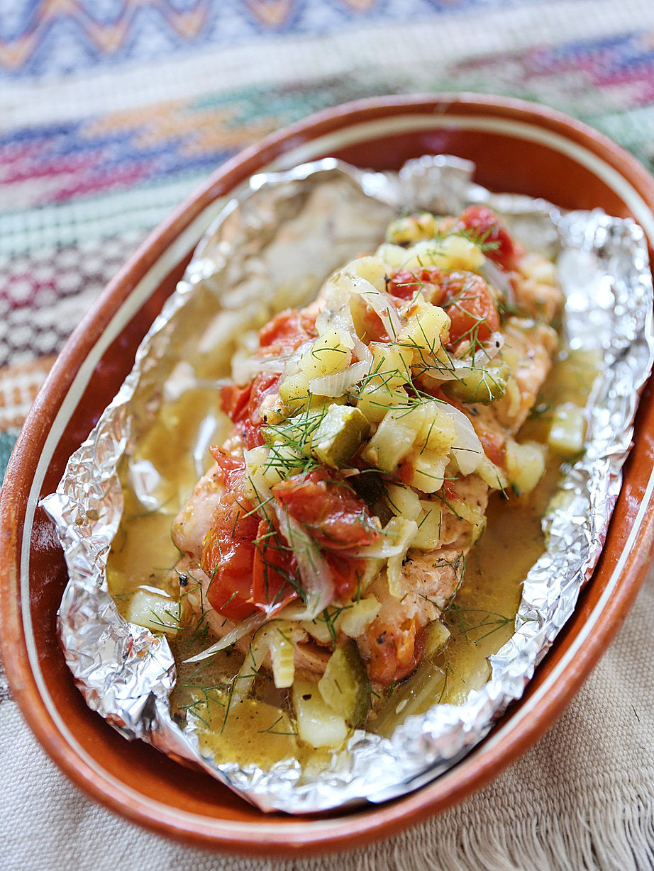 Grilled Fennel Salmon