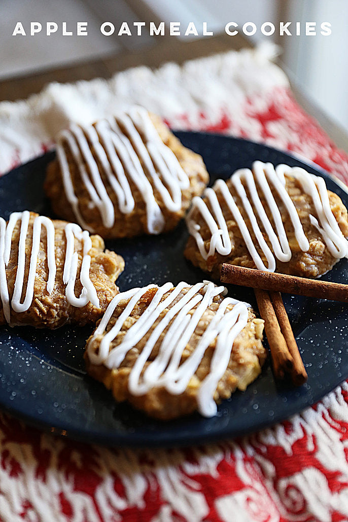 Cinnamon Apple Oat Cookies with Maple Icing - Cinnamon, Apple and Oat Puree (6 months+)