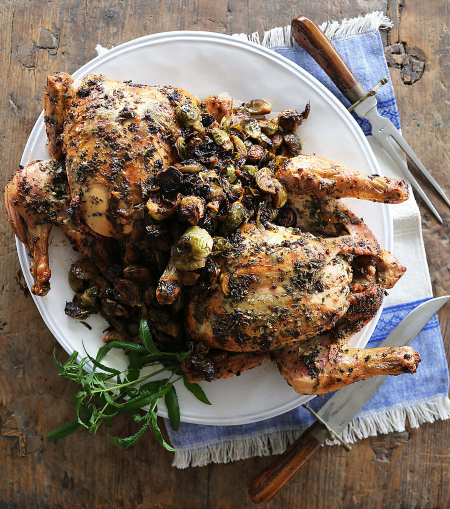 Garden Herb Roasted Chicken & Brussel Sprouts