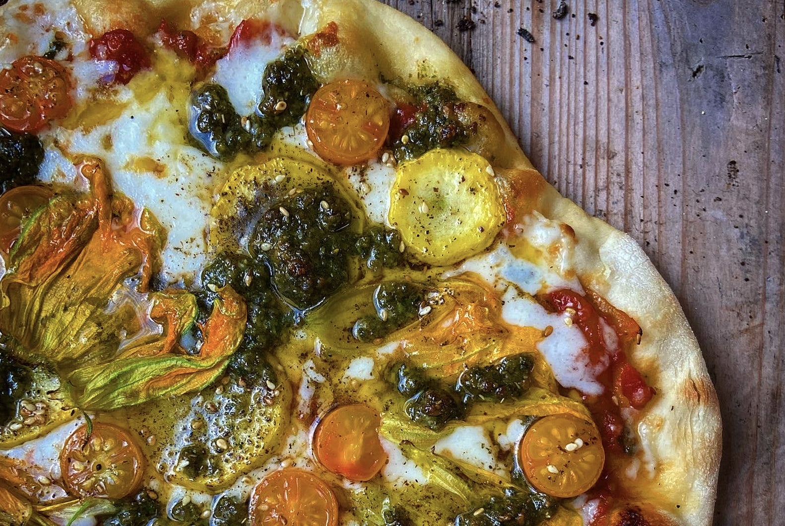 Pizza on the Grill with Veggies from the Casa Marcela Garden!