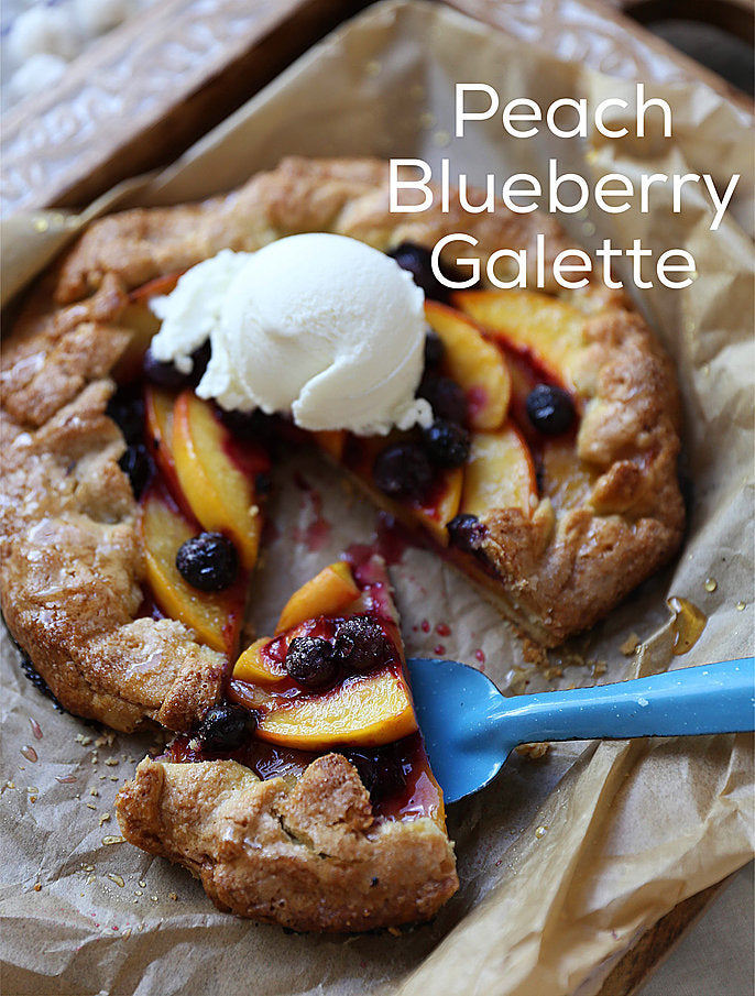 Blueberry Peach Galette - Peach, Blueberry Agave Pureé (6 months +)